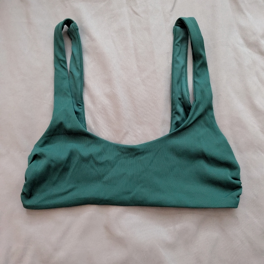 Tori Praver bikini top green ribbed